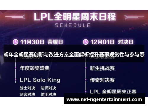明年全明星赛创新与改进方案全面解析提升赛事观赏性与参与感 明年全明星赛创新与改进方案全面解析提升赛事观赏性与参与感