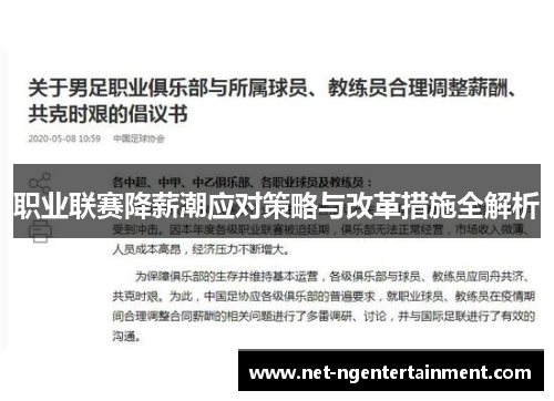 职业联赛降薪潮应对策略与改革措施全解析 职业联赛降薪潮应对策略与改革措施全解析