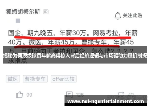 揭秘为何顶级球员年薪高得惊人背后经济逻辑与市场驱动力量机制探